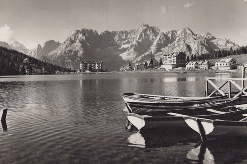 Cartolina lago misurina m - ,