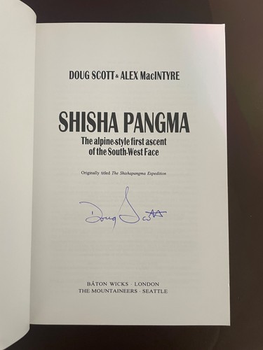 Signed shisha pangma - signed,