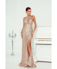 Abito a sirena in paillettes