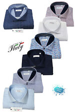 Camicia uomo collo francese semi elastica made in Italy regular fit MC LAURENT