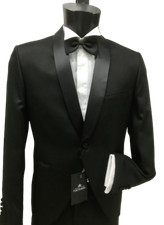 SMOKING UOMO  FIRMATO FUSTENBERG  NERO ABITO CERIMONIA SPOSO  TUXEDO WEDDING MAN