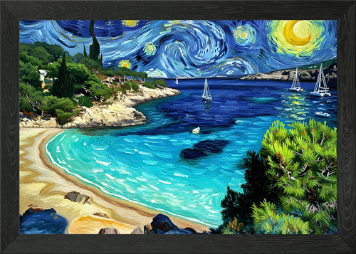 Notte stellata cala - cala, salada