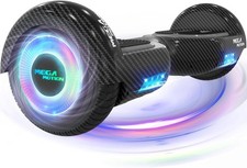 MEGA MOTION Hoverboard per Bambini 6,5 Pollici con Altoparlante Bluetooth Ruote LED