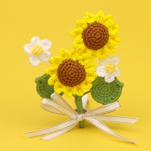 Mazzo fiori all uncinetto - mazzo,