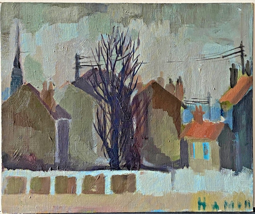 Ancien tableau hsc honfleur - ancien,
