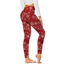 Leggings donna Natale Christmas Yoga collant women pantaloni yoga fitness leggins