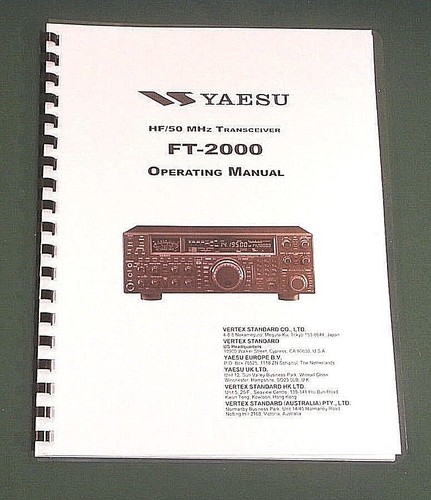 Yaesu 2000 manuale uso - yaesu,