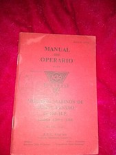 AEC 1949 motore olio pesante spagnolo 100HP manuale de operario moteres Marino's A209
