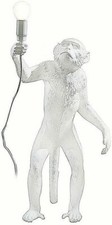 Lampada Lume Abatjour Tavolo Comò Scrivania Scimmia Monkey in Piedi E27 D08 uni