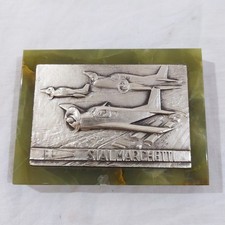 Placca da tavolo in marmo verde e argento SIAI MARCHETTI inc. Monti