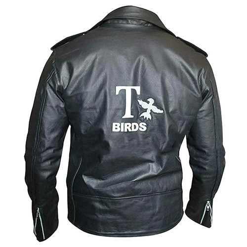 Giacca pelle uomo grease t - di,