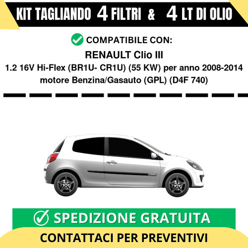 Tagliando per renault clio iii - tagliando,