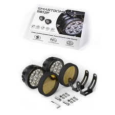 2 LED spotlights motorcycle