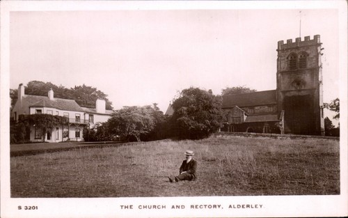 Alderley the church rectory - church, &