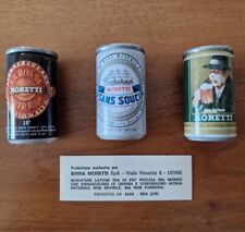 Mini Lattine Birra Moretti Sans Souci La Rossa - Mignon SET COMPLETO ANNI 80