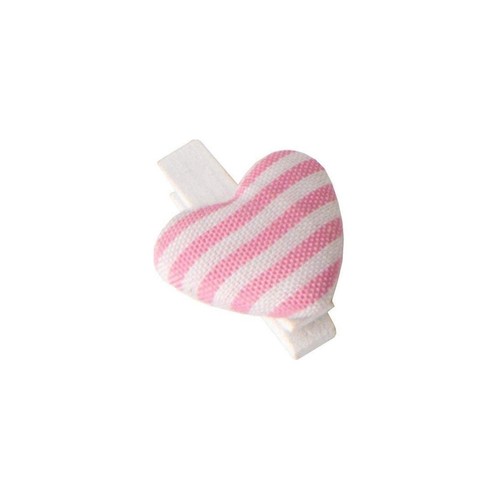 Mollette cuore rigato - mollette,