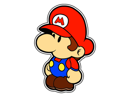 Adesivo baby mario - adesivo,