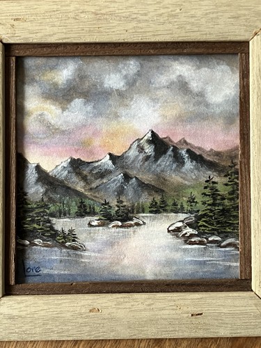 Vintage gouache painting - gouache,