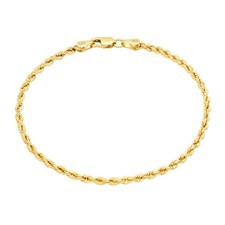 14k Oro Giallo Massiccio 2mm