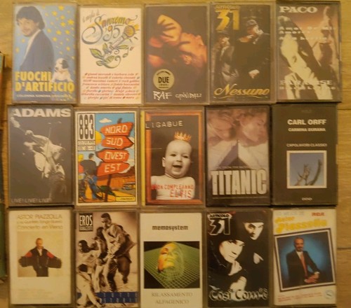 Lotto musicassette anni - 15,