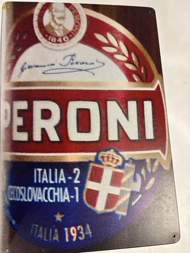Targa metallo ventennio - targa, metallo-ventennio-birra
