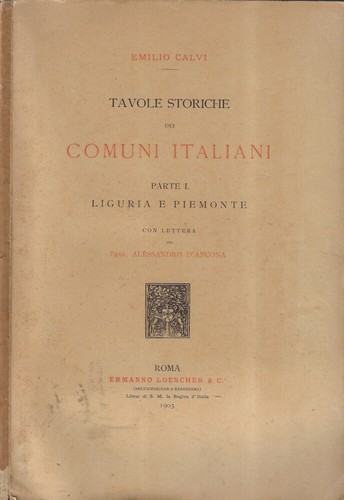 Tavole storiche dei comuni
