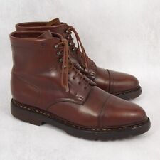 Size 6,5 - John Lobb Clyde Brown Wax Calf Womens Norwegian Boots Shoes US 9