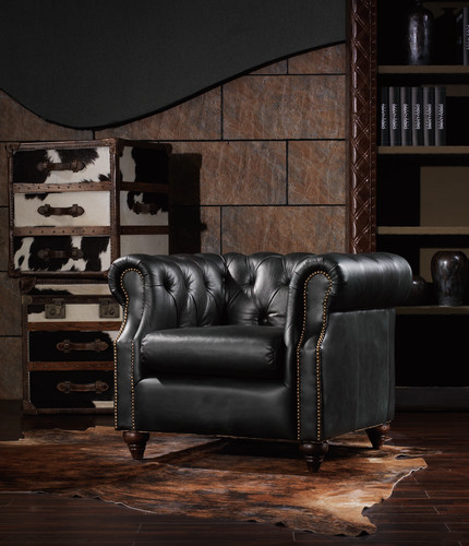 Poltrona chesterfield vintage - poltrona,