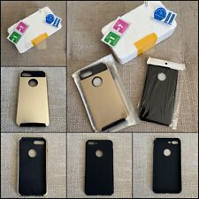IPHONE 7 PLUS COVER ORO + COVER NERA + PELLICOLA PROTETTIVA IN VETRO