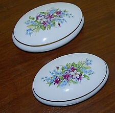 Scatola in porcellana Limoges • Coppia • Dipinte a mano• Vintage