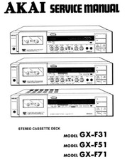 AKAI GX-F31 GX-F51 GX-F71