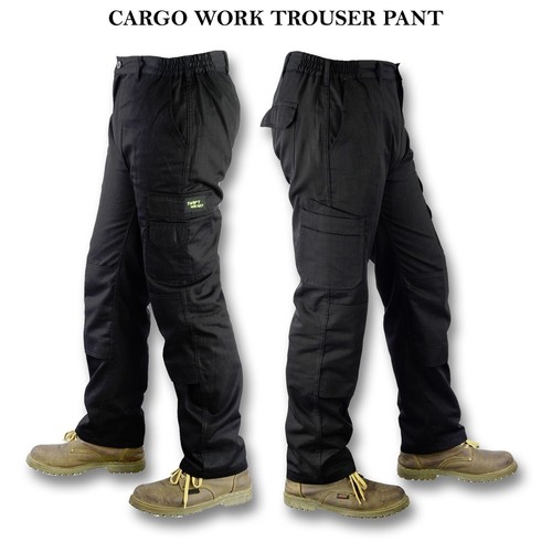 Mens black cargo combat - combat, work