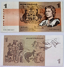 AUSTRALIA - bella banconota da  1 Dollaro - serie CZG802461 - KM:37a, SPL-