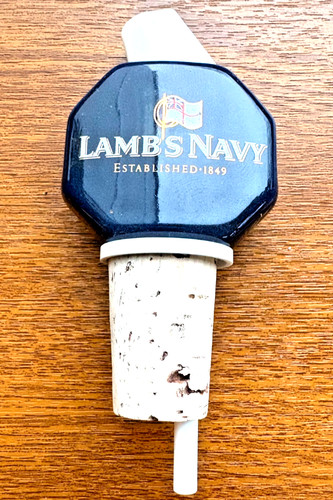 Lamb navy rum bottle pourer - navy,