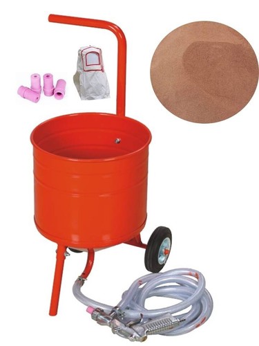 Sabbiatrice mobile rotelle - mobile, su