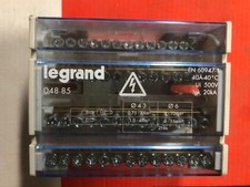 Morsettiera Legrand art.04885 - 4 poli - 4X40A - 6 moduli su guida Din