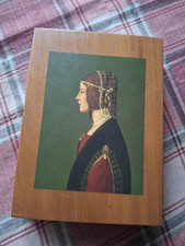 scatola in legno dal negro carte da gioco vintage