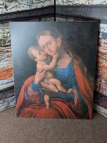 Quadro madonna bambino - e,