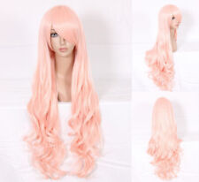 Parrucca parrucca cosplay capelli donna rosa 80 cm riccia Macross serie Ciel carnevale GTC