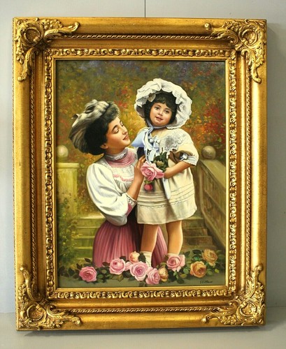 Grande quadro olio tela - , a