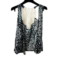 Y2K Vest XS Open Front Crochet