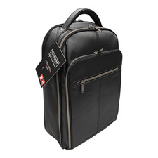 Zaino classico in pelle nero