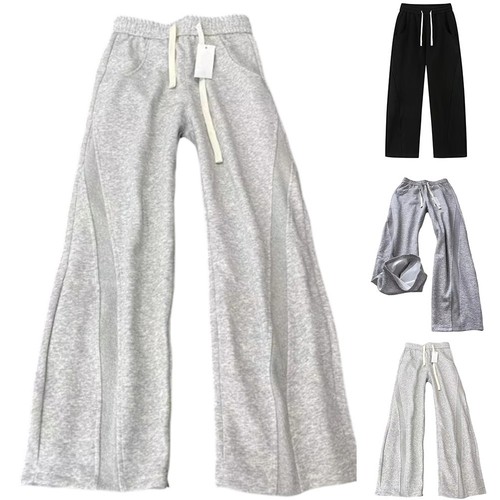 Men wide leg solid color - leg,