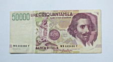 REPUBBLICA 50.000 LIRE LORENZO BERNINI 2* TIPO 1992 come foto naturale