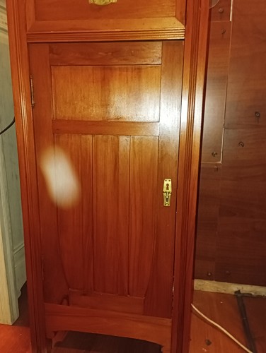 Comodino antico legno con - comodino,