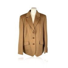 Autentico Blazer Monopetto Loredana Del Monte Vintage Beige Lana 54 IT