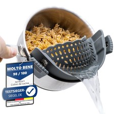 Scolapasta in Silicone con Clip Colino per pasta da appendere a pentola padelle
