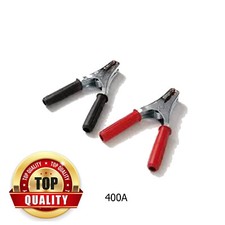 PINZE PER CAVI BATTERIA PROFESSIONALI AUTO TIR CAMION 400A ROSSE NERE
