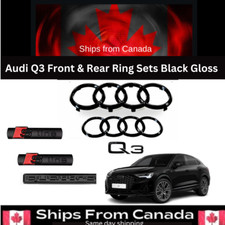 AUDI Q3 Emblem Gloss Black