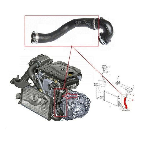 Tubo intercooler turbo - , per